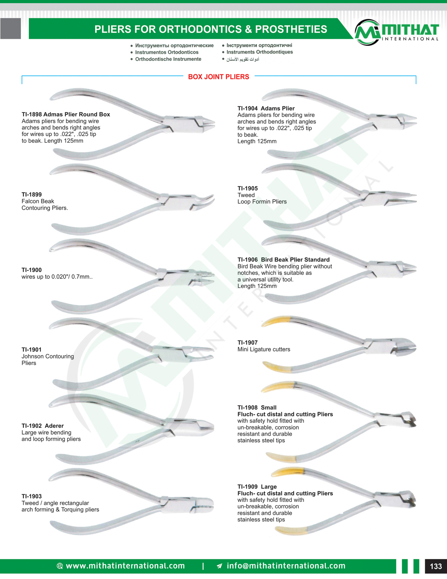 Orthodontic Instruments & Pliers
